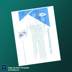 Printable Afghanistan Abi Media Employment Verification Letter Template (Word & PDF) Image Preview - PrintDocs