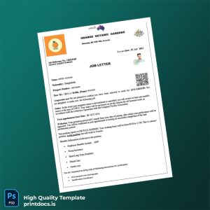 Printable Australia AUS GROUPS Employment Verification Letter Template (Word & PDF) Image Preview - PrintDocs