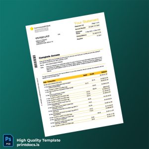 Australia Document Type Template in Word and PDF formats