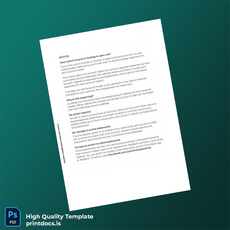 Australia Document Type Template in Word and PDF formats page 6