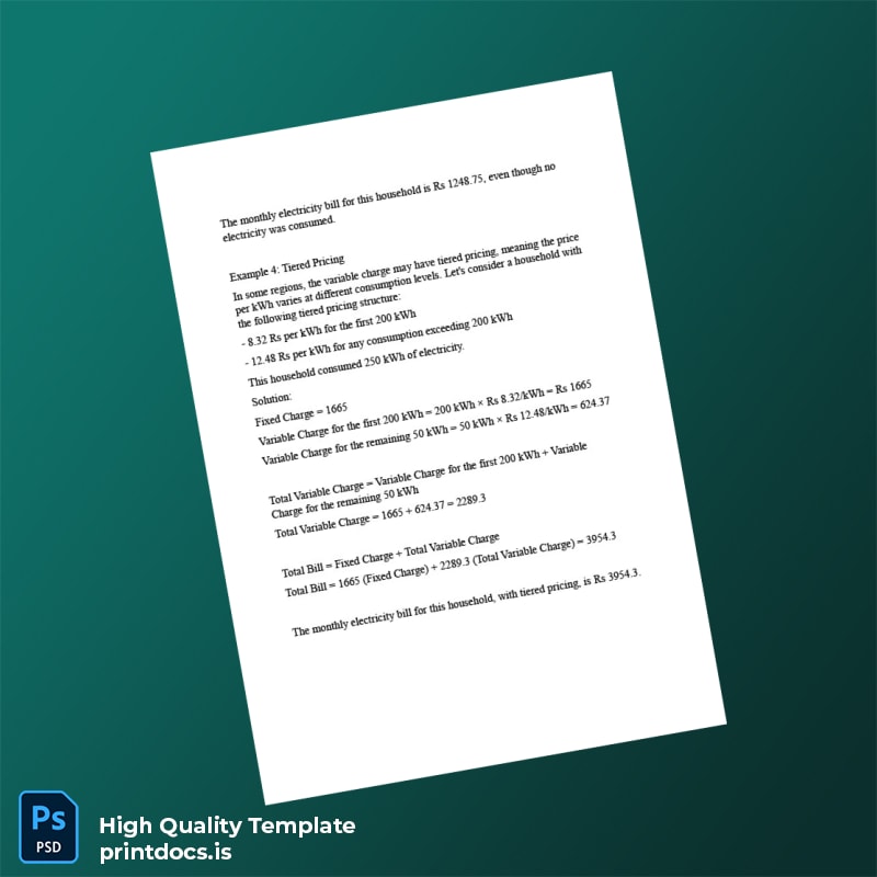 BEEE Editable Electricity Bill Template in Word and PDF formats page 7