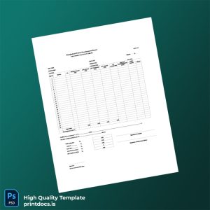 Bangladesh Bangladesh Power Development Board Editable Daily Collection Sheet Template in Word and PDF formats