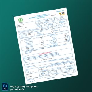 Bangladesh Seba Health BD Editable Utility Bill Template in Word and PDF formats