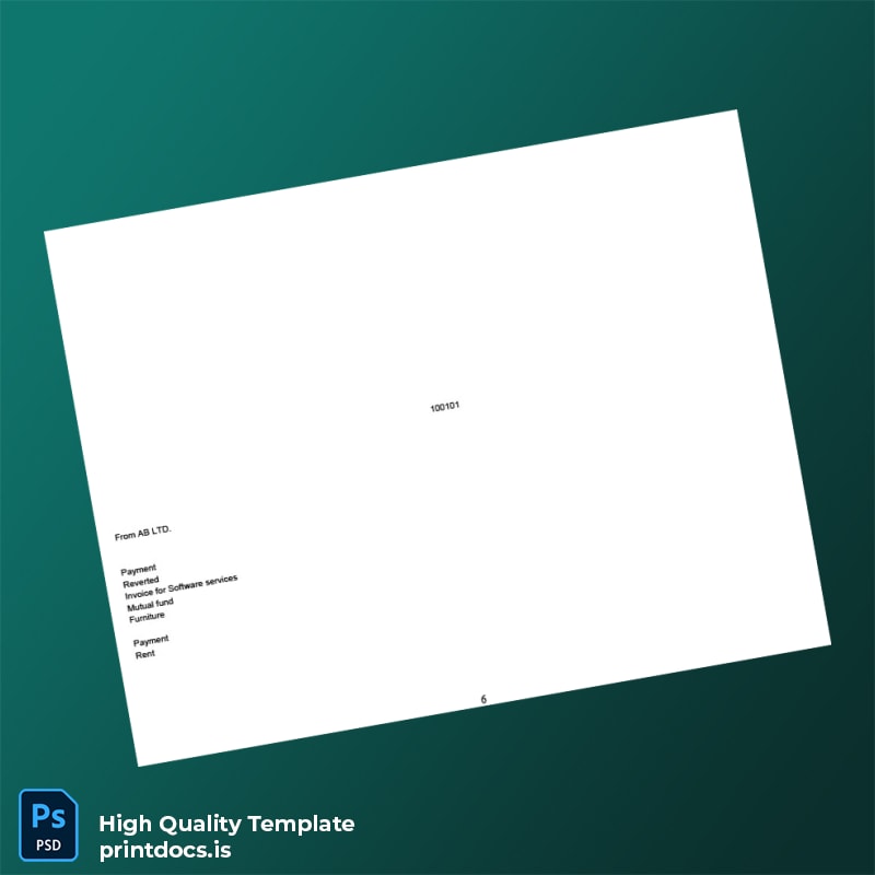 Bank Statement August-Imp Template in Word and PDF formats page 6