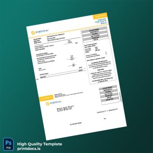 Canada Fortis BC Editable Electricity Bill Template in Word and PDF formats