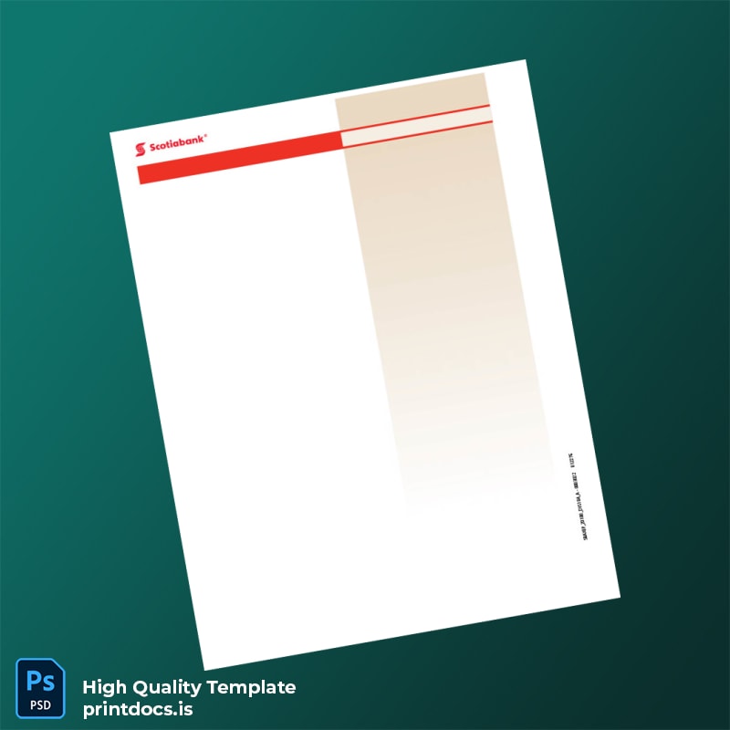 Canada Scotiabank Credit Card Statement Template in Word and PDF formats page 6