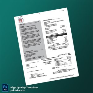 City Of Austin Editable Utility Bill Template in Word and PDF formats