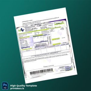 Colombia Alcanos De Colombia S A E S P Editable Utility Bill Template in Word and PDF formats