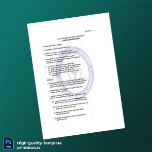 Printable Controller of Procurement Vendor Registration Form Template (Word & PDF) Image Preview - PrintDocs