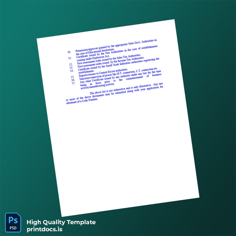 Printable Country Registration Certificate Template in Word and PDF formats page 4 Image Preview - PrintDocs