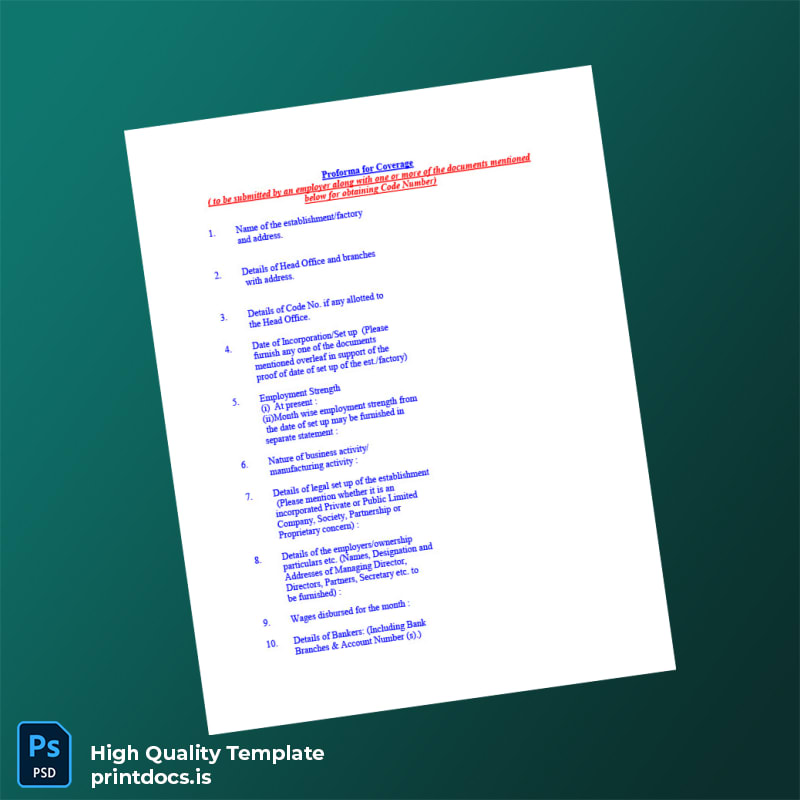 Printable Country Registration Certificate Template (Word & PDF) Image Preview - PrintDocs