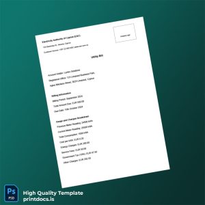 Cyprus Lyntex Solutions Editable Utility Bill Template in Word and PDF formats