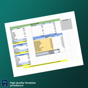 Desso Editable Utility Bill Template in Word and PDF formats