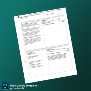 Duquesne Light Editable Utility Bill Template in Word and PDF formats