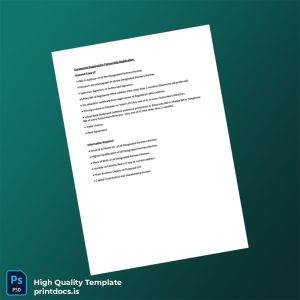 Editable Partnership Registration Documents Template in Word and PDF formats