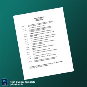 Editable Worksheet Template in Word and PDF formats