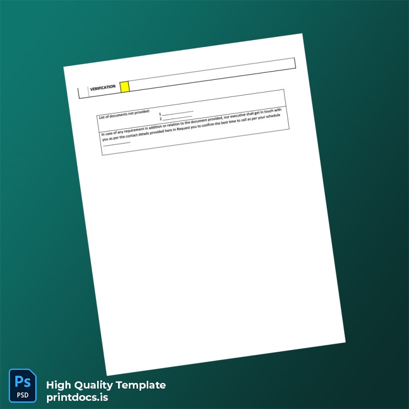 Printable Employment Verification Checklist Template in Word and PDF formats page 2 Image Preview - PrintDocs