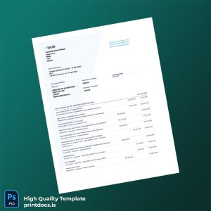 Ethiopia USD Statement Template in Word and PDF formats