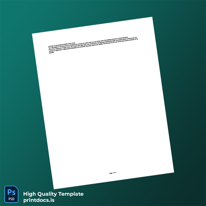 Printable Experience Certificate Template in Word and PDF formats page 7 Image Preview - PrintDocs