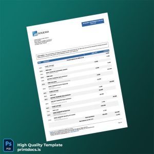 France Bank Statement Template in Word and PDF formats