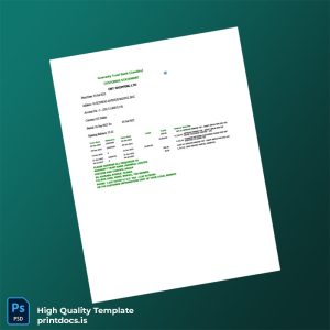 Gambia Guaranty Trust Bank Gambia Bank Statement Template in Word and PDF formats