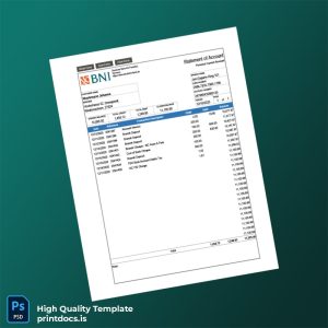 Germany Deutsche Bank Bank Statement Template in Word and PDF formats