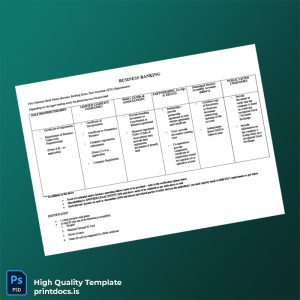 Ghana First National Bank Ghana Editable KYC Requirements Template in Word and PDF formats