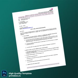 Printable India ABM Knowledgeware Ltd Employment Verification Letter Template (Word & PDF) Image Preview - PrintDocs