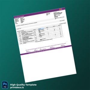 India AU Abhi Bank Statement Template in Word and PDF formats