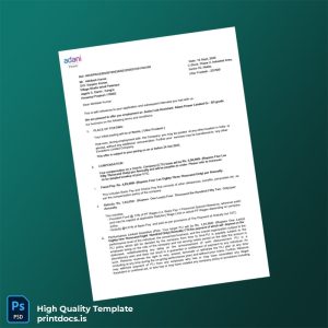 Printable India Adani Employment Verification Letter Template (Word & PDF) Image Preview - PrintDocs