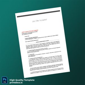 Printable India AirAsia Employment Verification Letter Template (Word & PDF) Image Preview - PrintDocs