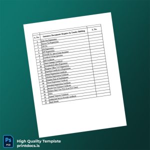 Printable India Certificate of Incorporation Template (Word & PDF) Image Preview - PrintDocs