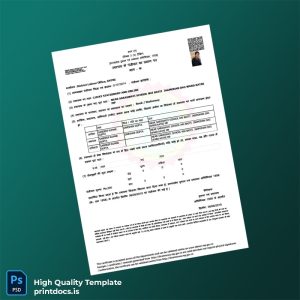 Printable India District Labour Office Registration Certificate Template (Word & PDF) Image Preview