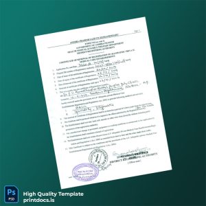 Printable India District Registering Authority Hospital Registration Certificate Template (Word & PDF) Image Preview