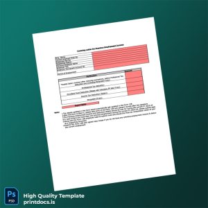 Printable India Employment Income Disclosure Form Template (Word & PDF) Image Preview - PrintDocs