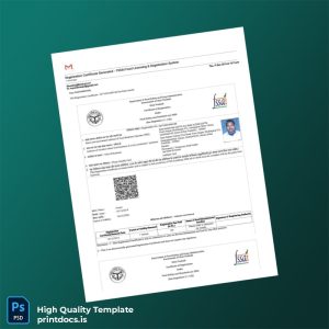 Printable India FSSAI Food Safety and Drug Administration Registration Certificate Template (Word & PDF) Image Preview - PrintDocs
