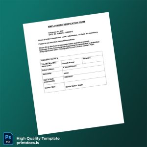 Printable India Igot Tech Solutions Employment Verification Letter Template (Word & PDF) Image Preview - PrintDocs