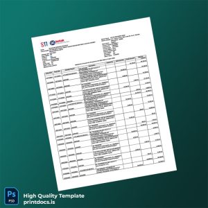 India Kotak Mahindra Bank Bank Statement Template in Word and PDF formats