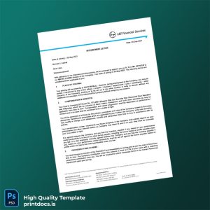 Printable India L T Employment Verification Letter Template (Word & PDF) Image Preview - PrintDocs