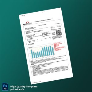 India Maharashtra State Electricity Distribution Co Ltd Editable Utility Bill Template in Word and PDF formats