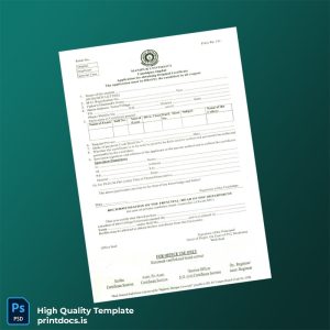 Printable India Manipur University Original Certificate Template (Word & PDF) Image Preview - PrintDocs