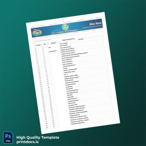 Printable India MeeSeva Services Registration Certificate Template (Word & PDF) Image Preview - PrintDocs