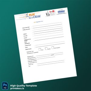 Printable India NGO Registration Form Template (Word & PDF) Image Preview - PrintDocs