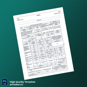 India PSPCL Editable Utility Bill Template in Word and PDF formats