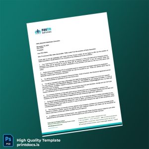 Printable India Paytm Services Employment Verification Letter Template (Word & PDF) Image Preview - PrintDocs