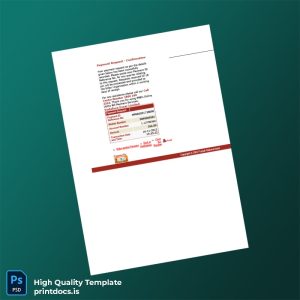 India Punjab National Bank Editable Payment Confirmation Template in Word and PDF formats