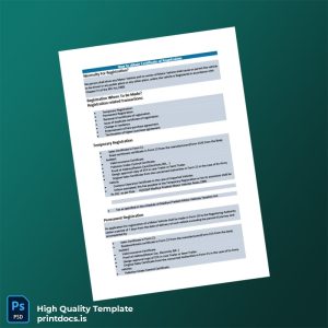 Printable India Registering Authority Certificate of Registration Template (Word & PDF) Image Preview - PrintDocs