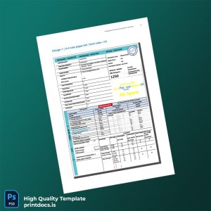 India Tamil Nadu Electricity Board Editable Electricity Bill Template in Word and PDF formats