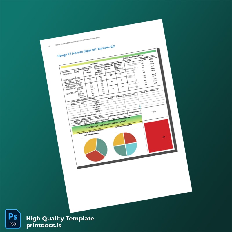 India Tamil Nadu Electricity Board Editable Electricity Bill Template in Word and PDF formats page 4