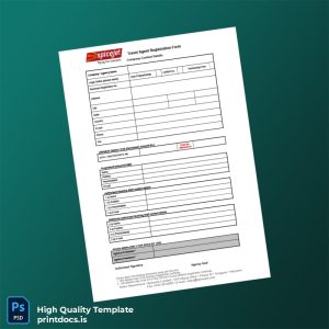Printable India Travel Agent Registration Form Template (Word & PDF) Image Preview - PrintDocs